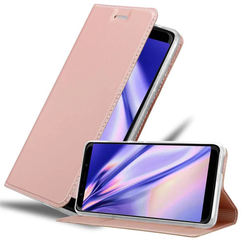Cadorabo Hülle kompatibel mit WIKO VIEW GO Schutzhülle mit Magnetverschluss, Standfunktion und Kartenfach