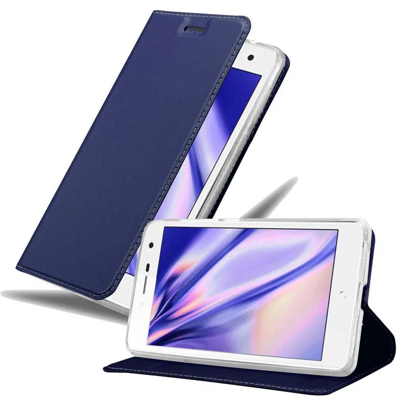 Cadorabo Hülle kompatibel mit ZTE Blade L7 Schutzhülle mit Magnetverschluss, Standfunktion und Kartenfach