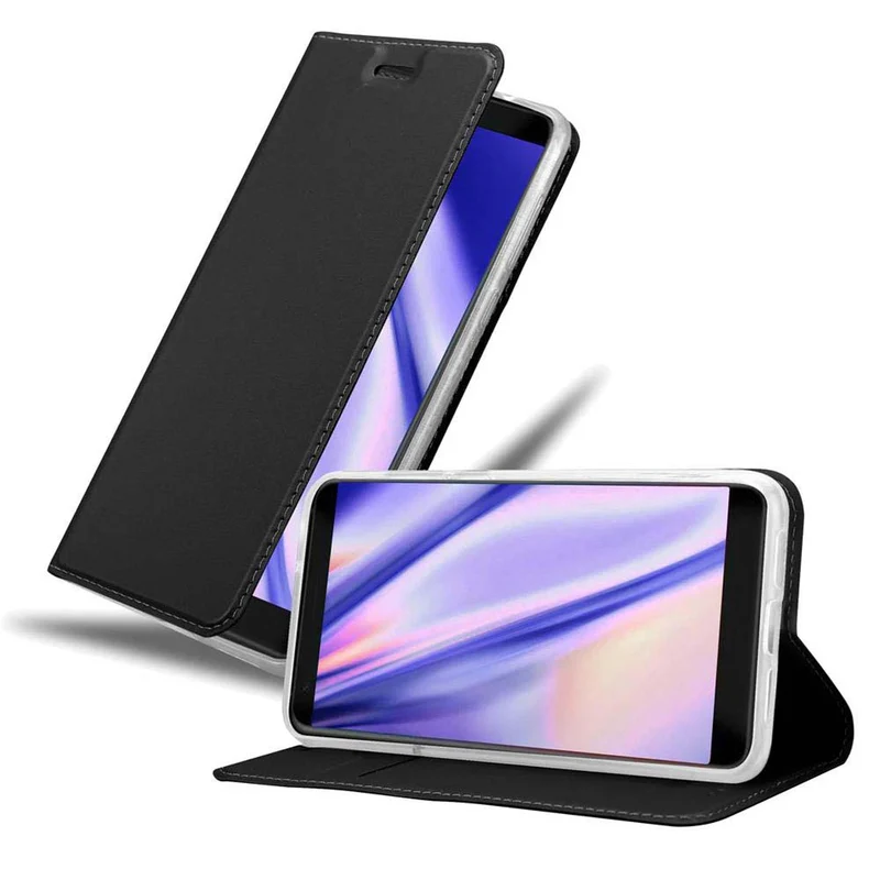 Cadorabo Hülle kompatibel mit ZTE Blade V9 Schutzhülle mit Magnetverschluss, Standfunktion und Kartenfach