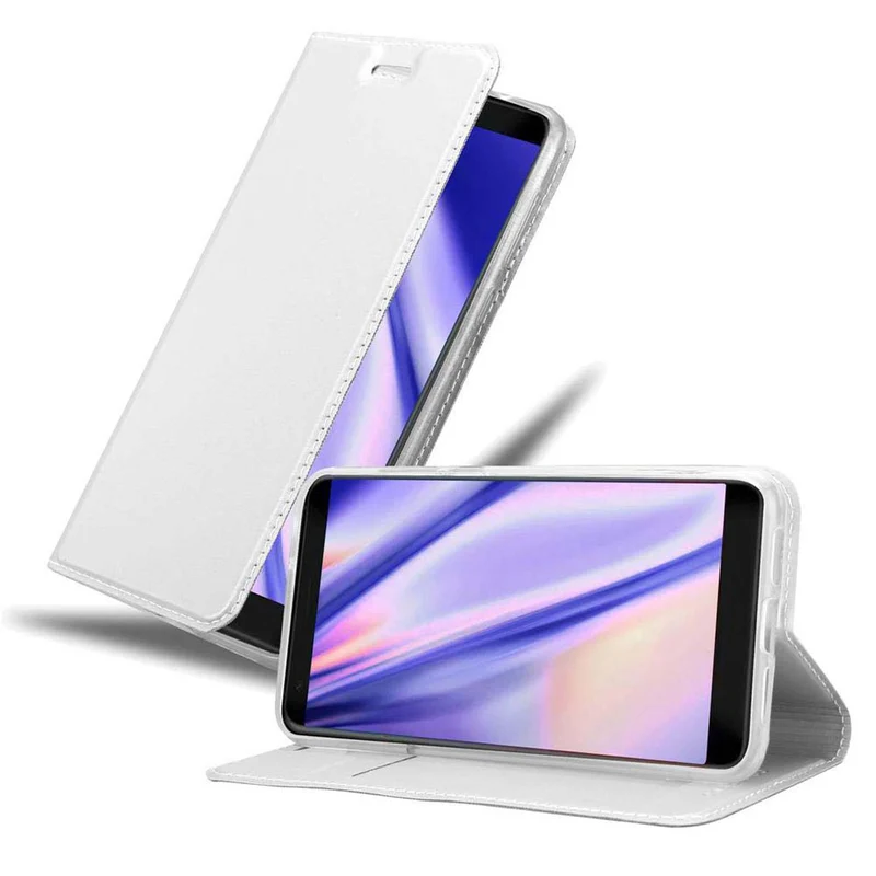 Cadorabo Hülle kompatibel mit ZTE Blade V9 Schutzhülle mit Magnetverschluss, Standfunktion und Kartenfach