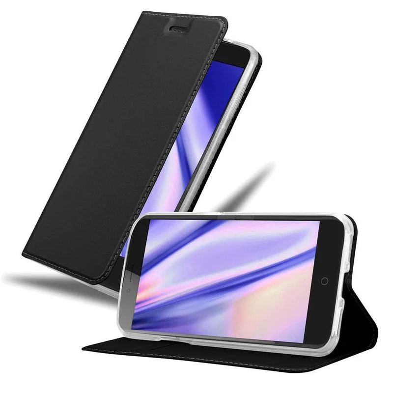 Cadorabo Hülle kompatibel mit ZTE Blade V7 Schutzhülle mit Magnetverschluss, Standfunktion und Kartenfach