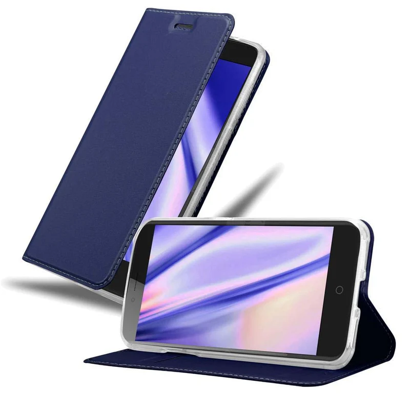 Cadorabo Hülle kompatibel mit ZTE Blade V7 Schutzhülle mit Magnetverschluss, Standfunktion und Kartenfach