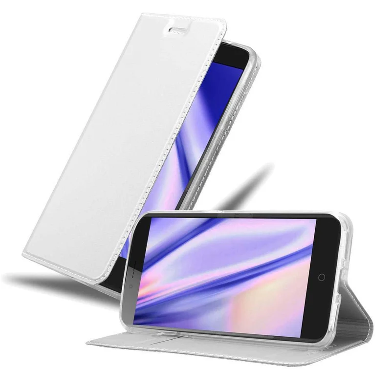 Cadorabo Hülle kompatibel mit ZTE Blade V7 Schutzhülle mit Magnetverschluss, Standfunktion und Kartenfach