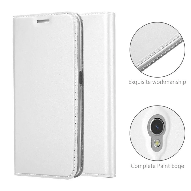 Cadorabo Hülle kompatibel mit ZTE Blade V7 Schutzhülle mit Magnetverschluss, Standfunktion und Kartenfach