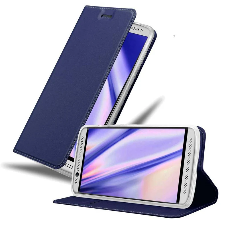 Cadorabo Hülle kompatibel mit ZTE Axon 7 MINI Schutzhülle mit Magnetverschluss, Standfunktion und Kartenfach