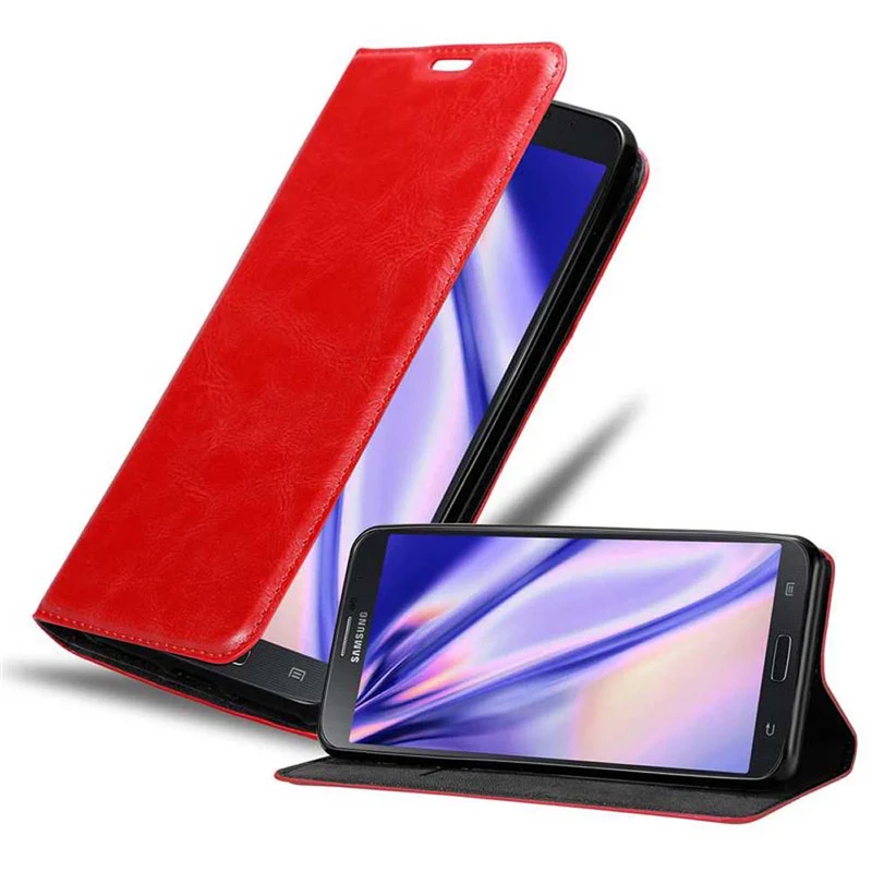 Cadorabo Hülle kompatibel mit Samsung Galaxy MEGA 6.3 Schutzhülle mit Magnetverschluss, Standfunktion und Kartenfach