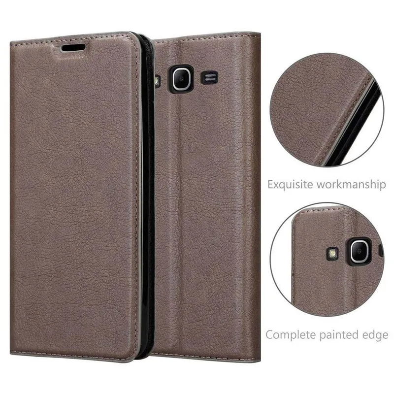 Cadorabo Hülle kompatibel mit Samsung Galaxy MEGA 5.8 Schutzhülle mit Magnetverschluss, Standfunktion und Kartenfach