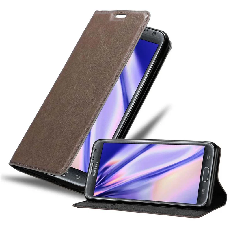 Cadorabo Hülle kompatibel mit Samsung Galaxy NOTE 2 Schutzhülle mit Magnetverschluss, Standfunktion und Kartenfach
