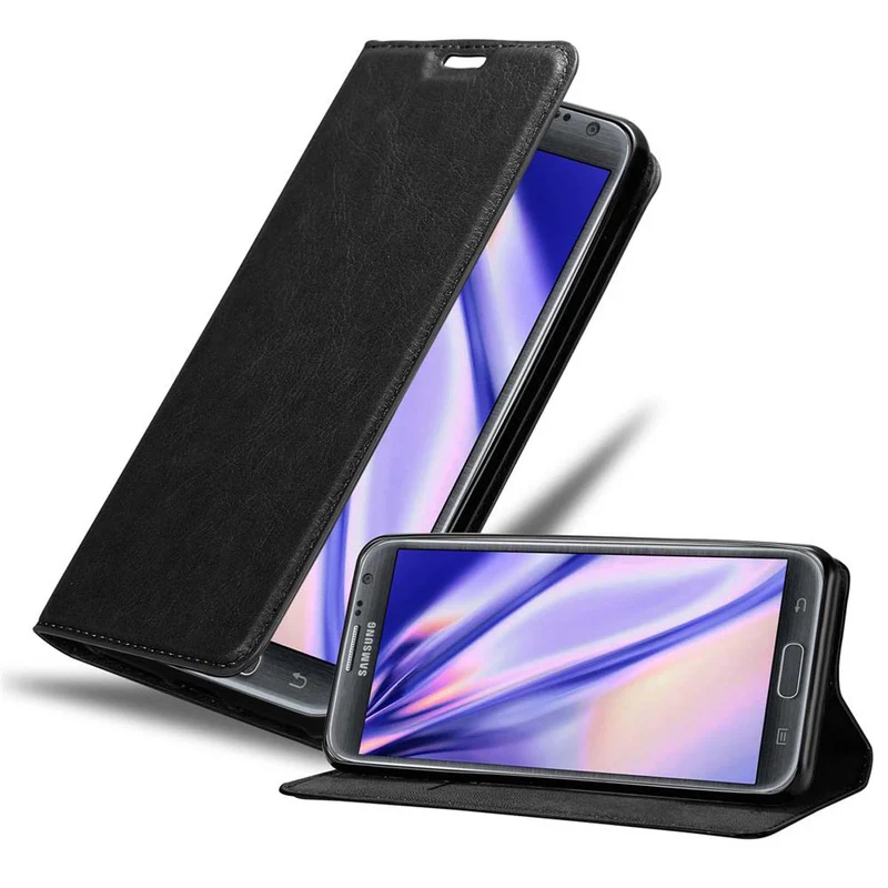 Cadorabo Hülle kompatibel mit Samsung Galaxy NOTE 2 Schutzhülle mit Magnetverschluss, Standfunktion und Kartenfach