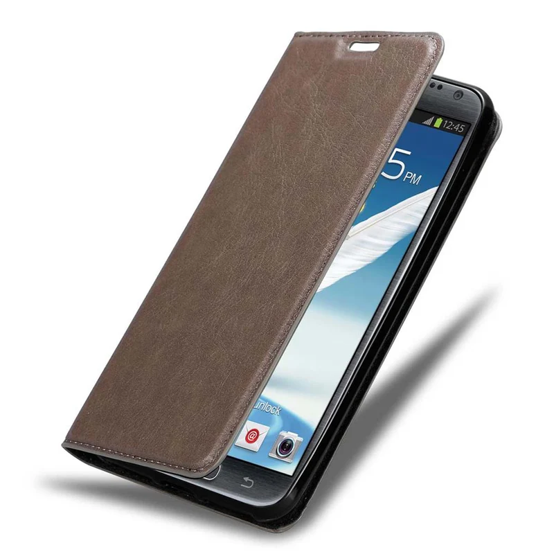 Cadorabo Hülle kompatibel mit Samsung Galaxy NOTE 2 Schutzhülle mit Magnetverschluss, Standfunktion und Kartenfach
