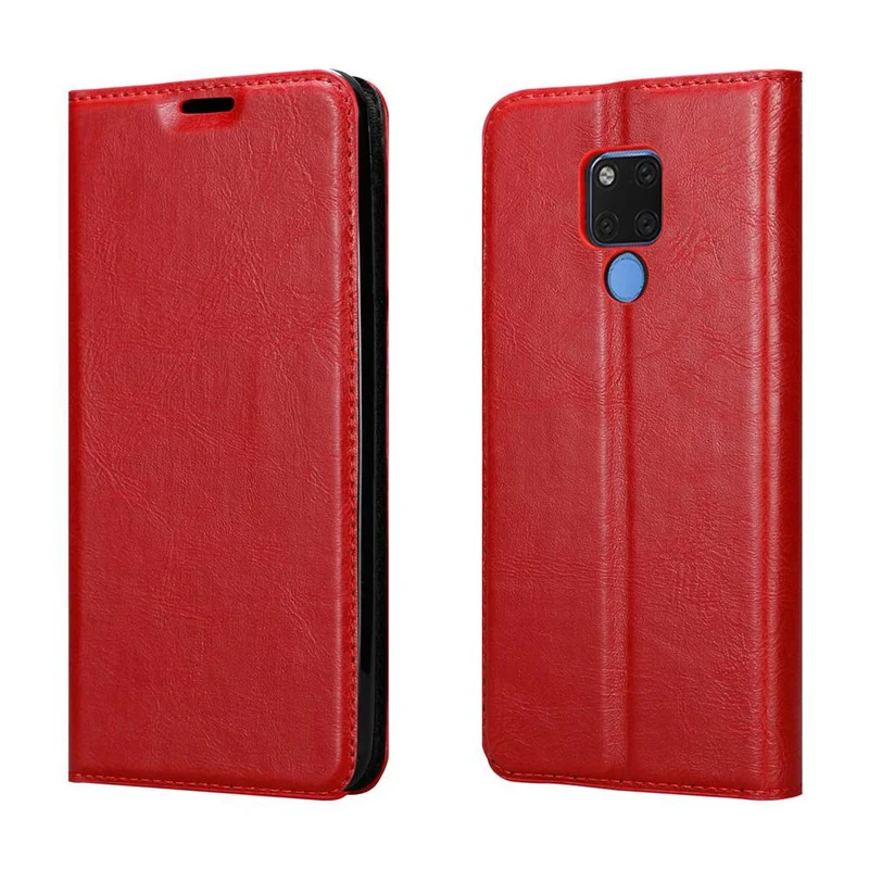 Cadorabo Hülle kompatibel mit Huawei MATE 20 X Schutzhülle mit Magnetverschluss, Standfunktion und Kartenfach