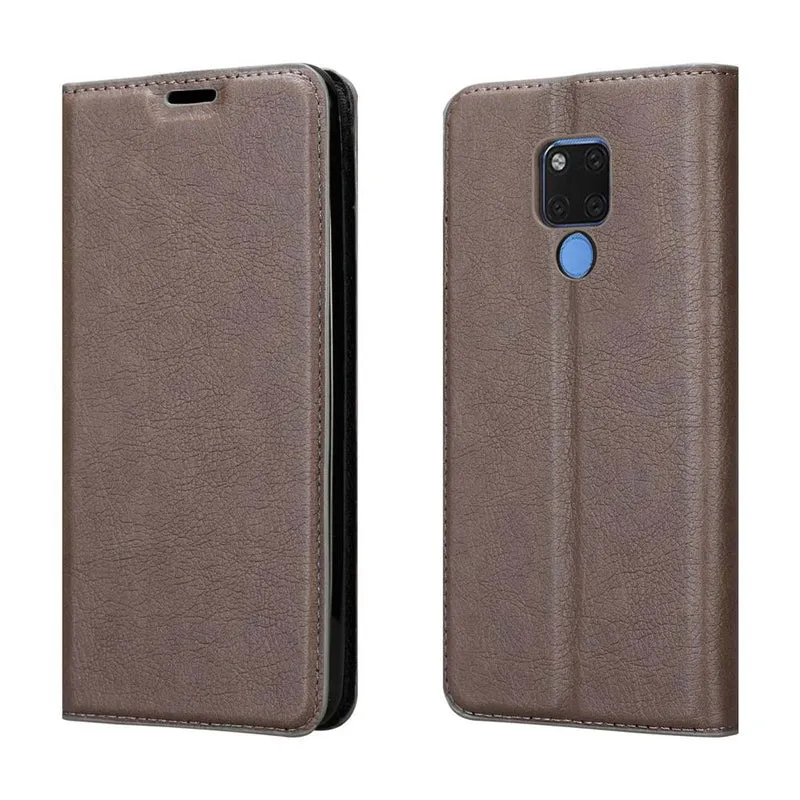 Cadorabo Hülle kompatibel mit Huawei MATE 20 X Schutzhülle mit Magnetverschluss, Standfunktion und Kartenfach