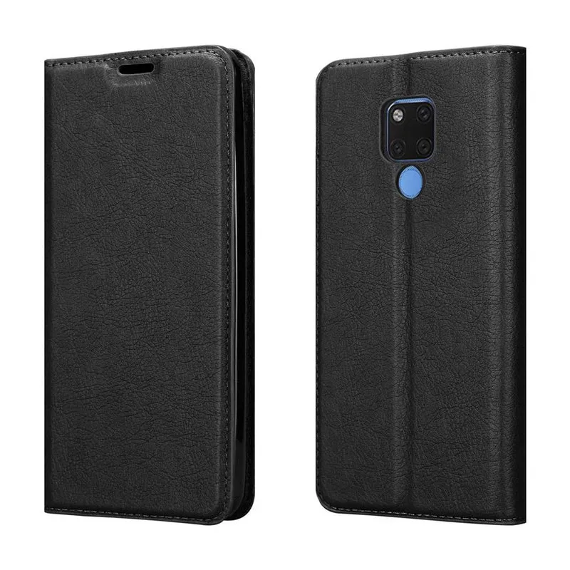 Cadorabo Hülle kompatibel mit Huawei MATE 20 X Schutzhülle mit Magnetverschluss, Standfunktion und Kartenfach
