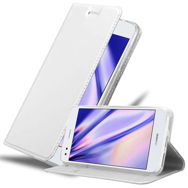 Cadorabo Hülle kompatibel mit Huawei Y6 PRO 2017 Schutzhülle mit Magnetverschluss, Standfunktion und Kartenfach