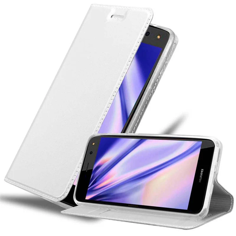 Cadorabo Hülle kompatibel mit Huawei Y5 2017 / Y6 2017 Schutzhülle mit Magnetverschluss, Standfunktion und Kartenfach