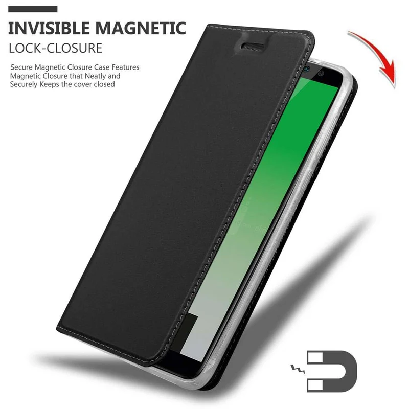 Cadorabo Hülle kompatibel mit Huawei MATE 10 LITE Schutzhülle mit Magnetverschluss, Standfunktion und Kartenfach