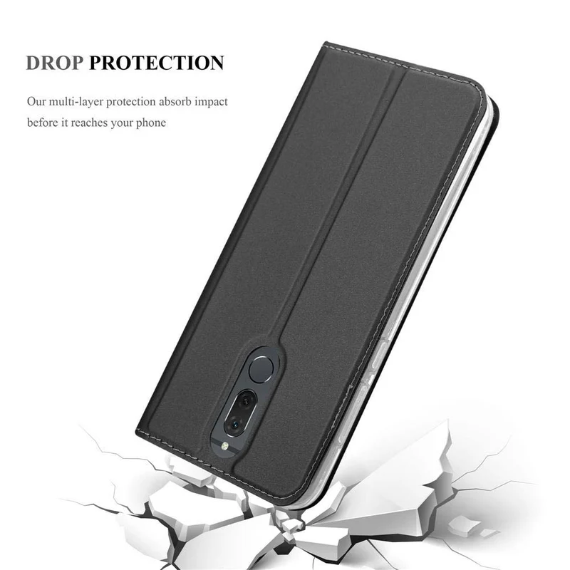 Cadorabo Hülle kompatibel mit Huawei MATE 10 LITE Schutzhülle mit Magnetverschluss, Standfunktion und Kartenfach