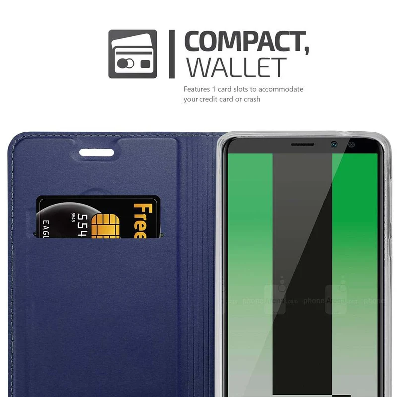Cadorabo Hülle kompatibel mit Huawei MATE 10 LITE Schutzhülle mit Magnetverschluss, Standfunktion und Kartenfach