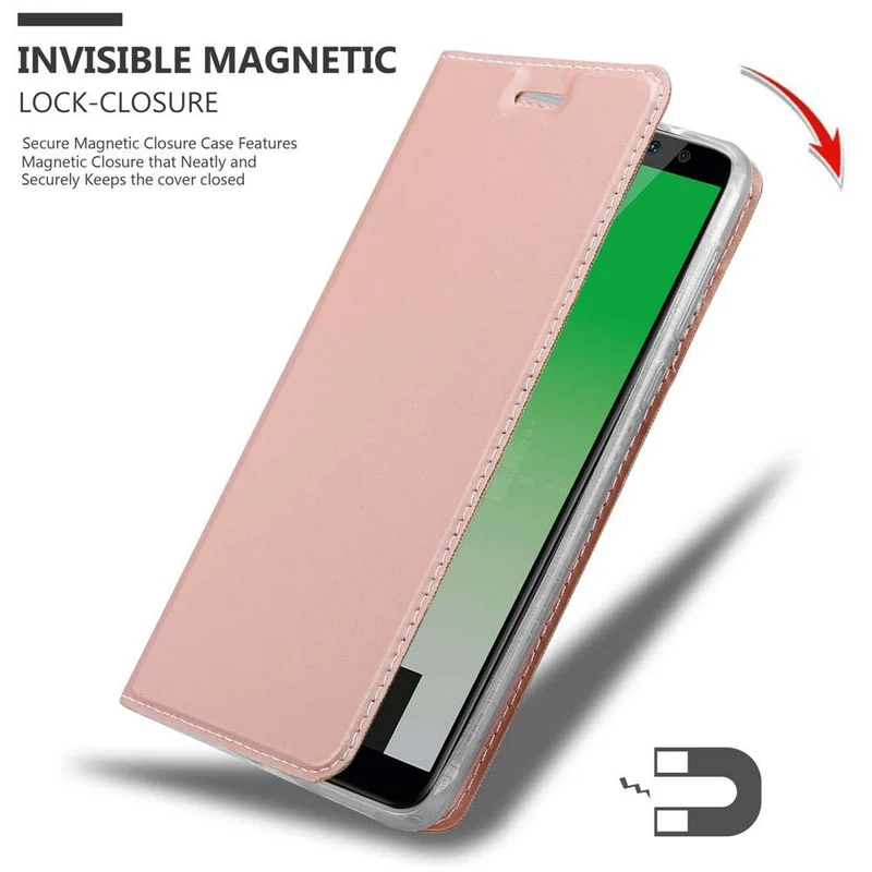 Cadorabo Hülle kompatibel mit Huawei MATE 10 LITE Schutzhülle mit Magnetverschluss, Standfunktion und Kartenfach