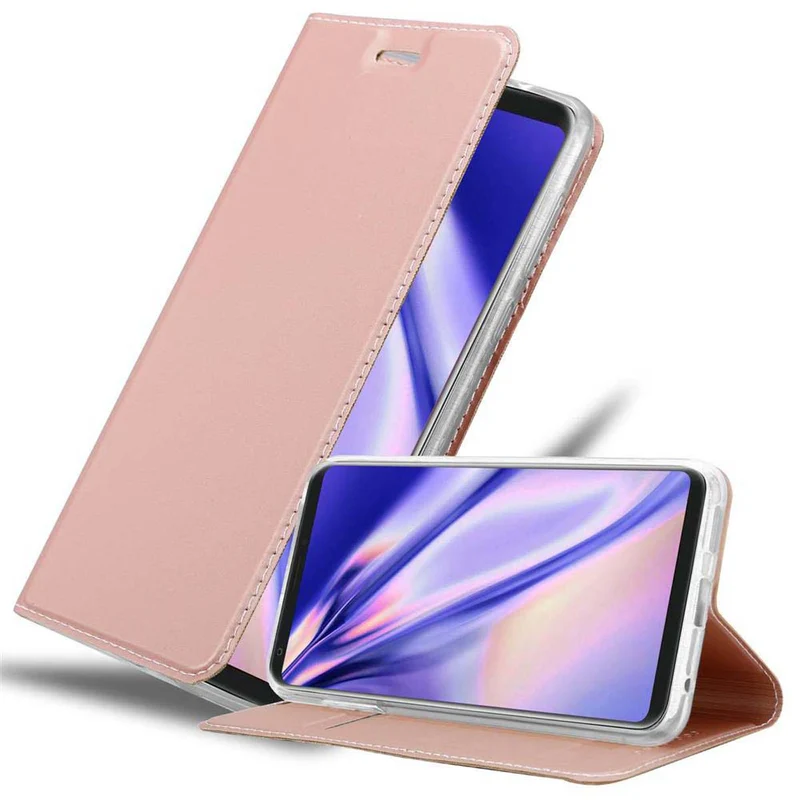 Cadorabo Hülle kompatibel mit LG V30 / V30+ / V30S / V30S+ Schutzhülle mit Magnetverschluss, Standfunktion und Kartenfach