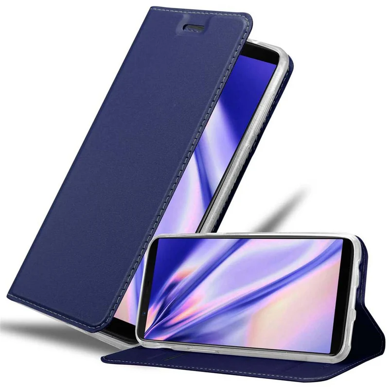 Cadorabo Hülle kompatibel mit OnePlus 5T Schutzhülle mit Magnetverschluss, Standfunktion und Kartenfach