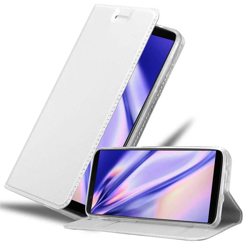 Cadorabo Hülle kompatibel mit OnePlus 5T Schutzhülle mit Magnetverschluss, Standfunktion und Kartenfach