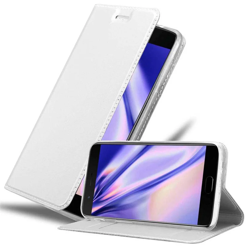 Cadorabo Hülle kompatibel mit OnePlus 5 Schutzhülle mit Magnetverschluss, Standfunktion und Kartenfach