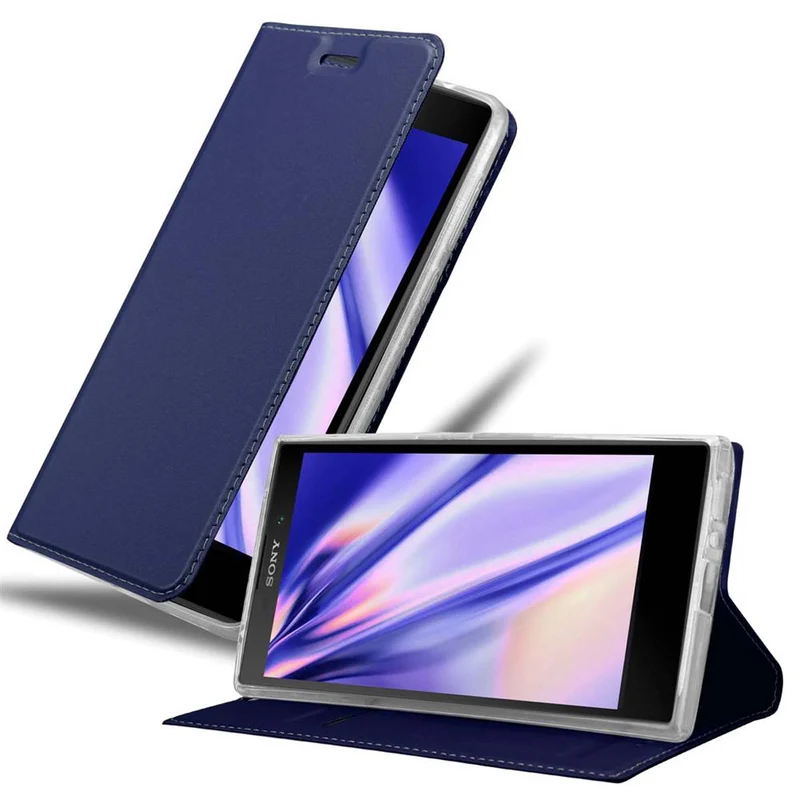 Cadorabo Hülle kompatibel mit Sony Xperia L2 Schutzhülle mit Magnetverschluss, Standfunktion und Kartenfach