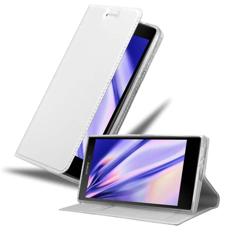 Cadorabo Hülle kompatibel mit Sony Xperia L2 Schutzhülle mit Magnetverschluss, Standfunktion und Kartenfach