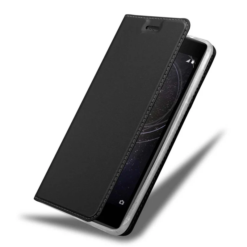 Cadorabo Hülle kompatibel mit Sony Xperia L2 Schutzhülle mit Magnetverschluss, Standfunktion und Kartenfach