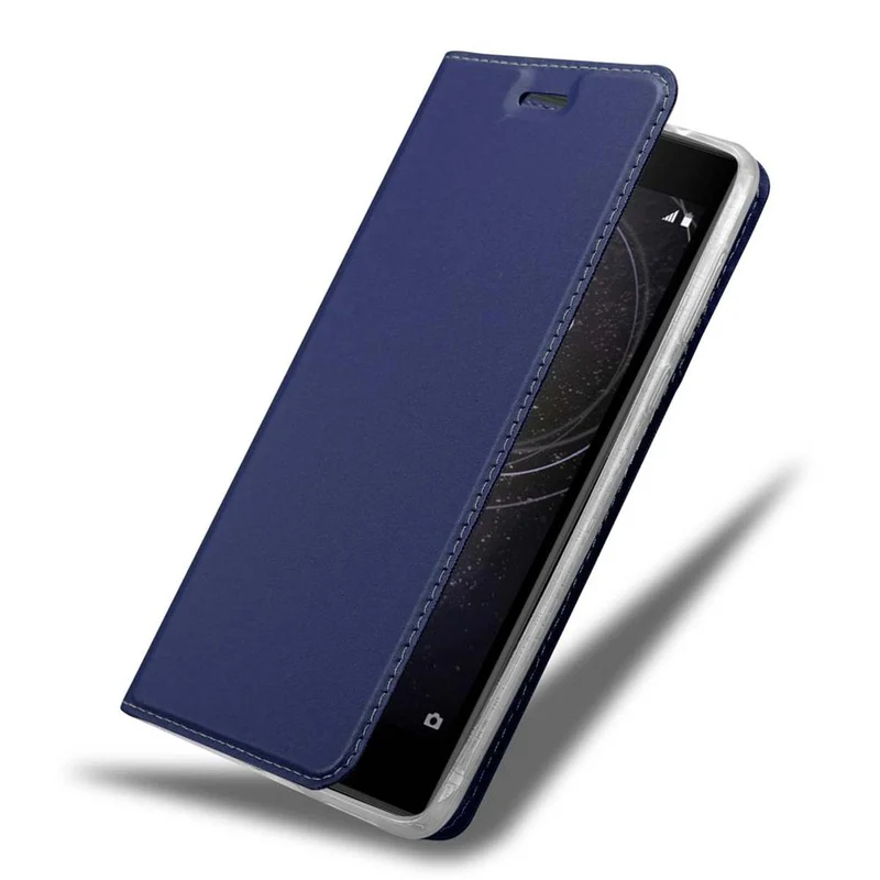Cadorabo Hülle kompatibel mit Sony Xperia L2 Schutzhülle mit Magnetverschluss, Standfunktion und Kartenfach
