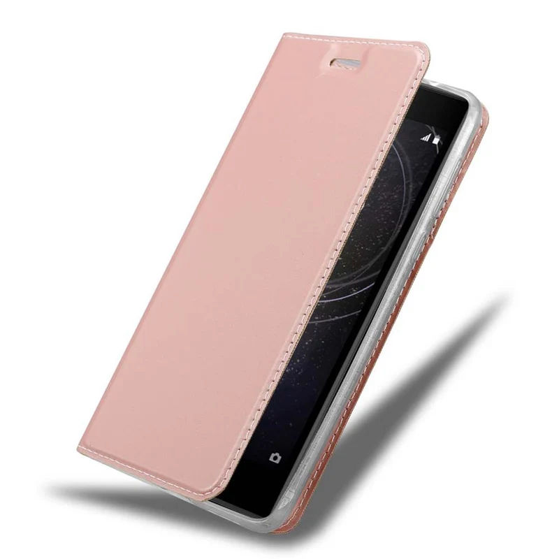 Cadorabo Hülle kompatibel mit Sony Xperia L2 Schutzhülle mit Magnetverschluss, Standfunktion und Kartenfach