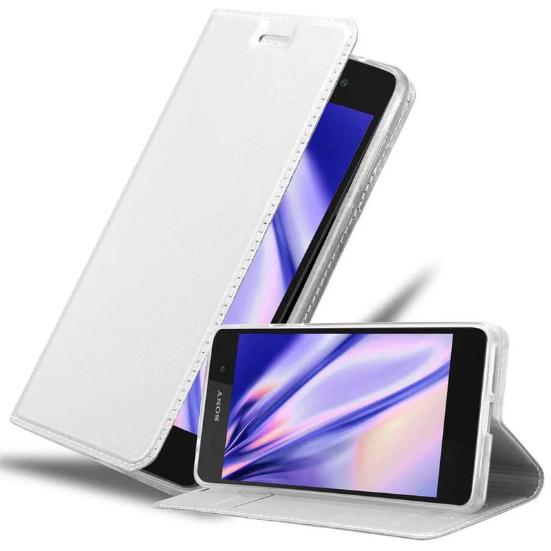 Cadorabo Hülle kompatibel mit Sony Xperia E5 Schutzhülle mit Magnetverschluss, Standfunktion und Kartenfach