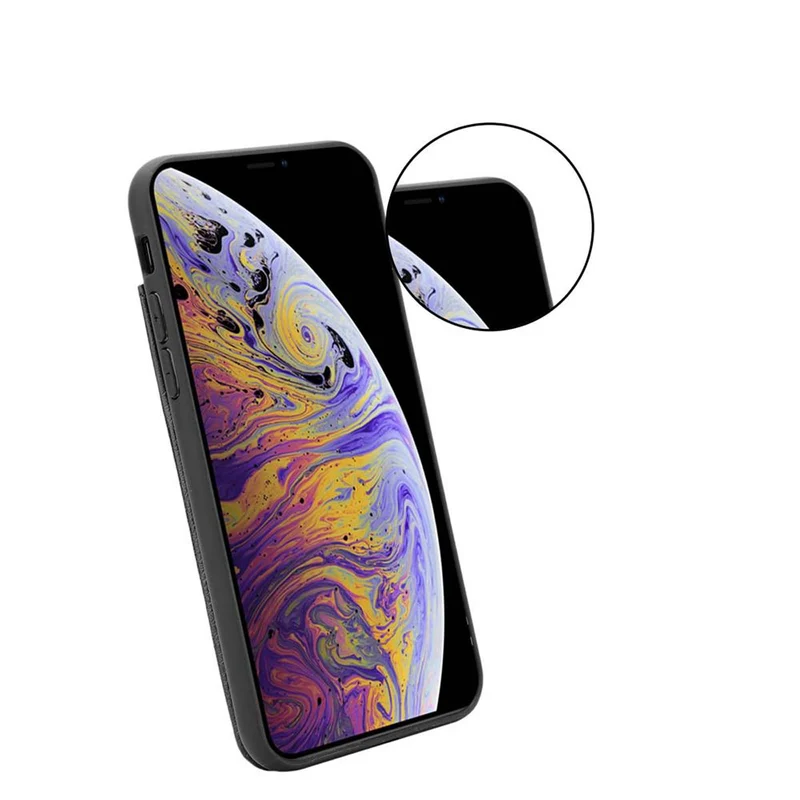 Cadorabo Hülle kompatibel mit Apple iPhone XS MAX Schutzhülle aus TPU Silikon und Kunstlederüberzug, mit Fach und herausziehbaren Karten-Steckplätzen