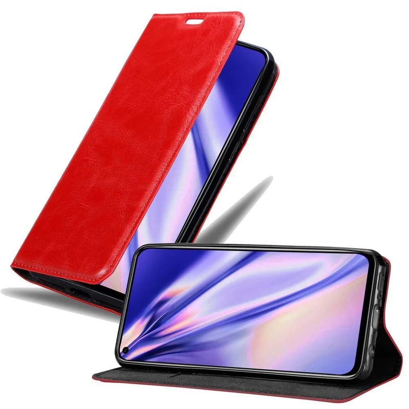 Cadorabo Hülle kompatibel mit Honor View 20 Schutzhülle mit Magnetverschluss, Standfunktion und Kartenfach