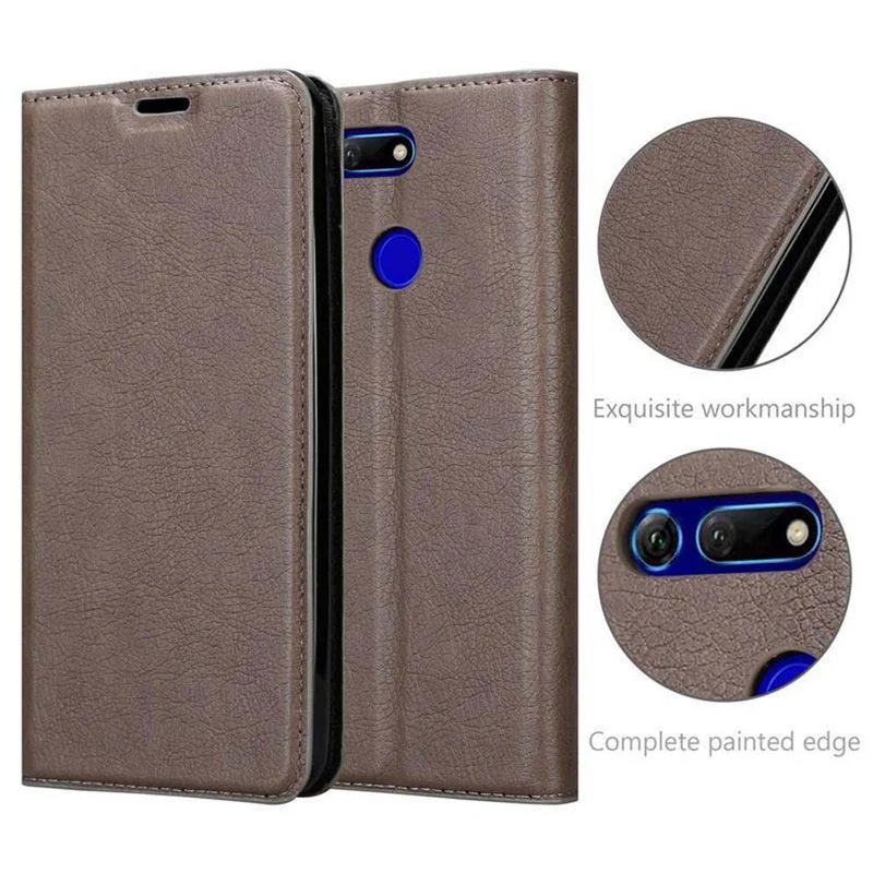 Cadorabo Hülle kompatibel mit Honor View 20 Schutzhülle mit Magnetverschluss, Standfunktion und Kartenfach