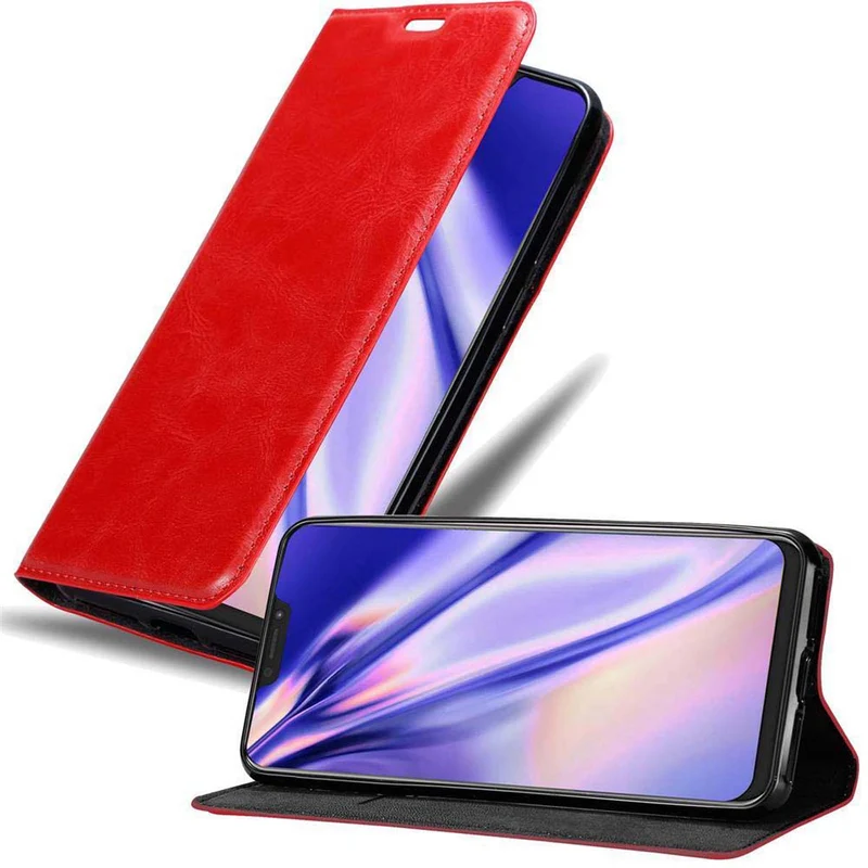 Cadorabo Hülle kompatibel mit Asus ZenFone 5Z Schutzhülle mit Magnetverschluss, Standfunktion und Kartenfach