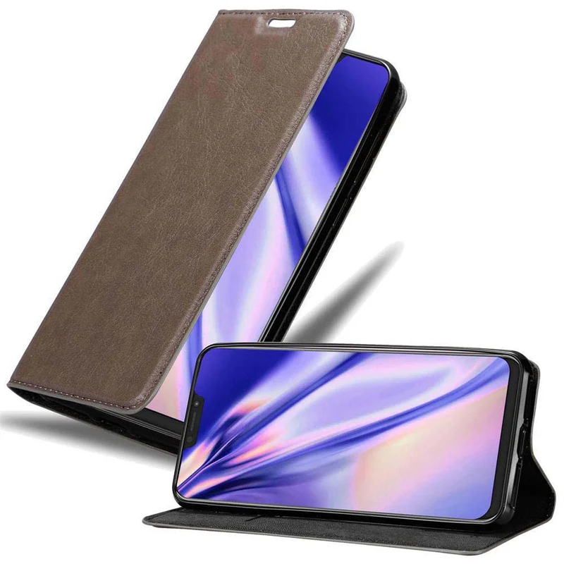 Cadorabo Hülle kompatibel mit Asus ZenFone 5Z Schutzhülle mit Magnetverschluss, Standfunktion und Kartenfach