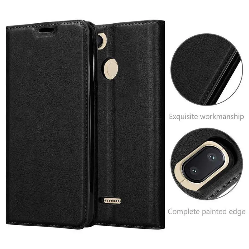 Cadorabo Hülle kompatibel mit Xiaomi RedMi 6 Schutzhülle mit Magnetverschluss, Standfunktion und Kartenfach