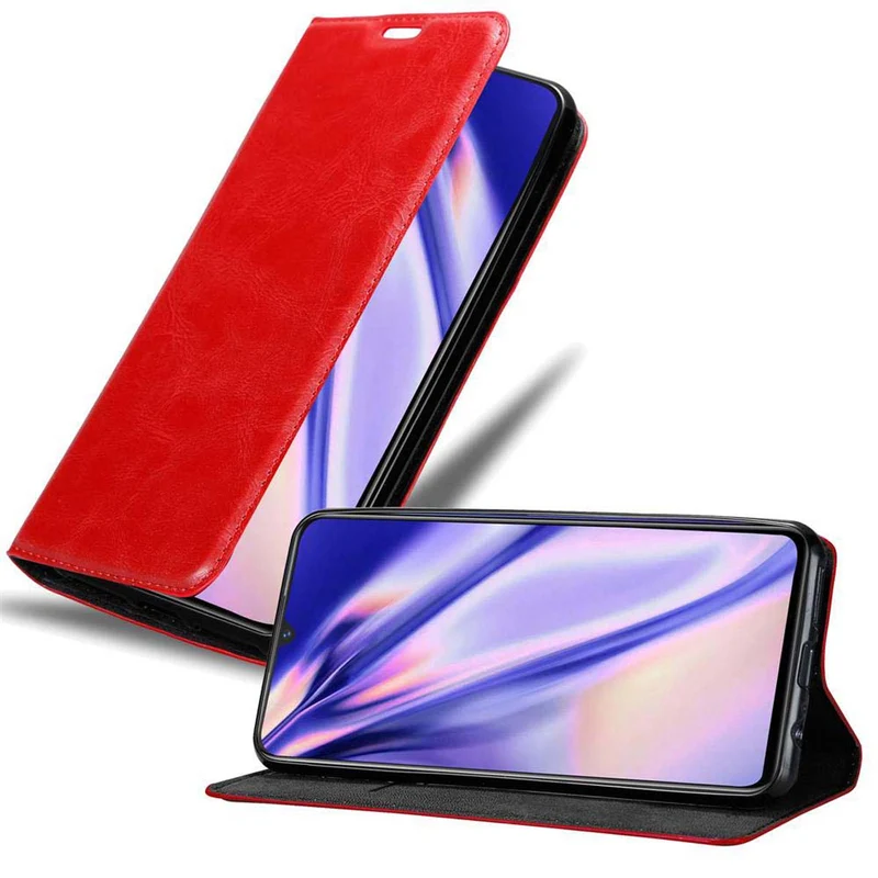 Cadorabo Hülle kompatibel mit Vivo X21s Schutzhülle mit Magnetverschluss, Standfunktion und Kartenfach