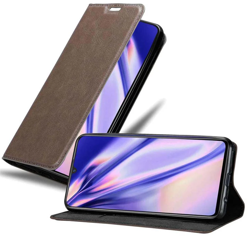 Cadorabo Hülle kompatibel mit Vivo X21s Schutzhülle mit Magnetverschluss, Standfunktion und Kartenfach