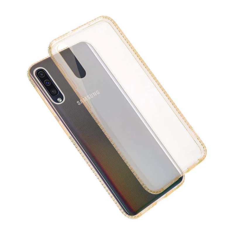 Cadorabo Hülle kompatibel mit Samsung Galaxy A50 4G / A50s / A30s Schutzhülle aus flexiblem TPU Silikon im Strass Design