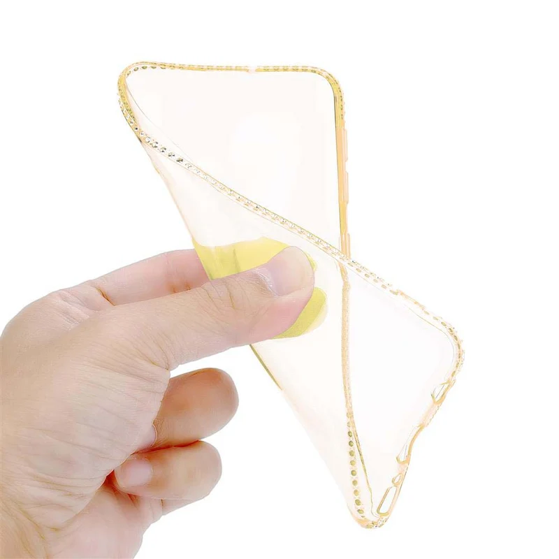 Cadorabo Hülle kompatibel mit Samsung Galaxy A50 4G / A50s / A30s Schutzhülle aus flexiblem TPU Silikon im Strass Design