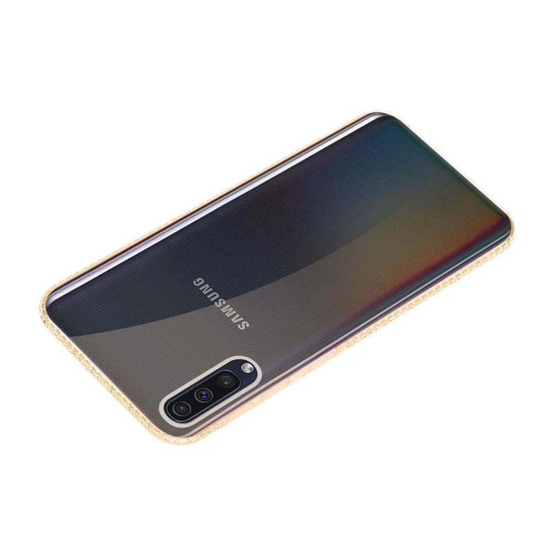 Cadorabo Hülle kompatibel mit Samsung Galaxy A50 4G / A50s / A30s Schutzhülle aus flexiblem TPU Silikon im Strass Design
