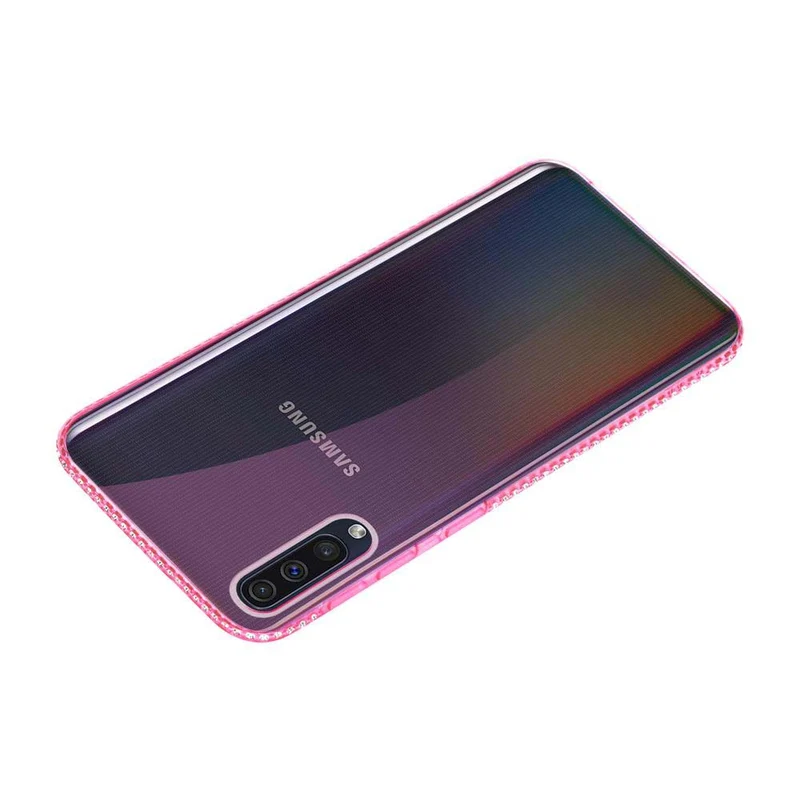 Cadorabo Hülle kompatibel mit Samsung Galaxy A50 4G / A50s / A30s Schutzhülle aus flexiblem TPU Silikon im Strass Design