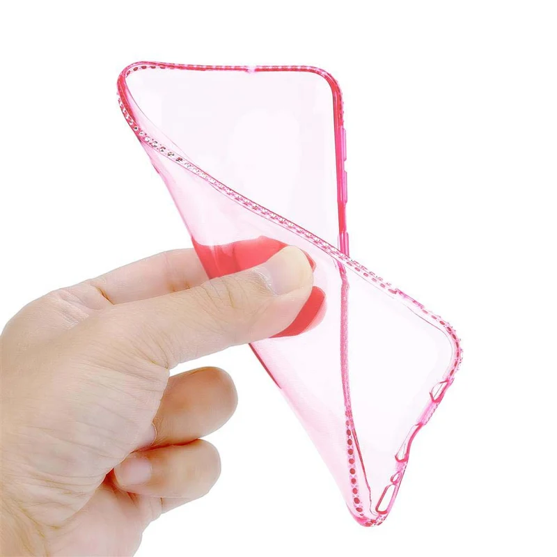 Cadorabo Hülle kompatibel mit Samsung Galaxy A50 4G / A50s / A30s Schutzhülle aus flexiblem TPU Silikon im Strass Design