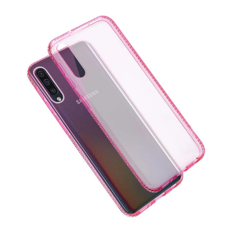 Cadorabo Hülle kompatibel mit Samsung Galaxy A50 4G / A50s / A30s Schutzhülle aus flexiblem TPU Silikon im Strass Design