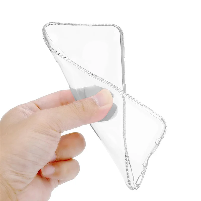 Cadorabo Hülle kompatibel mit Samsung Galaxy A50 4G / A50s / A30s Schutzhülle aus flexiblem TPU Silikon im Strass Design