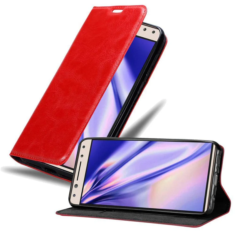 Cadorabo Hülle kompatibel mit Alcatel 5 Schutzhülle mit Magnetverschluss, Standfunktion und Kartenfach