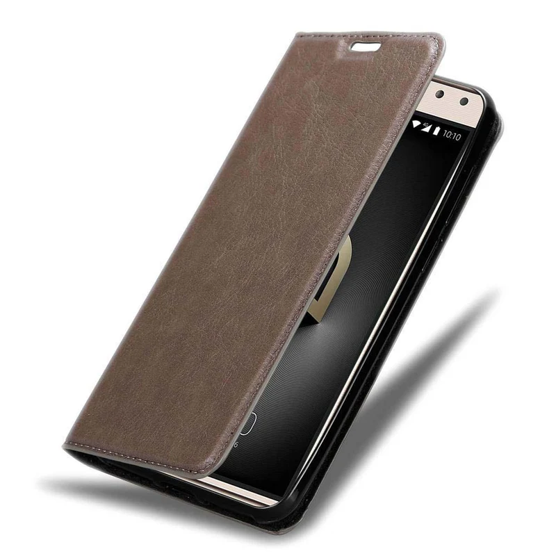 Cadorabo Hülle kompatibel mit Alcatel 5 Schutzhülle mit Magnetverschluss, Standfunktion und Kartenfach